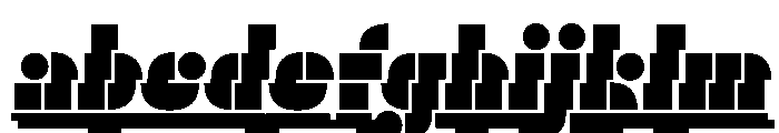 Trafarett ThinShadowZigZag FONT