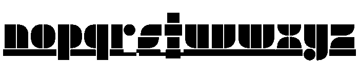 Trafarett ThinShadow Font LOWERCASE