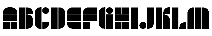 Trafarett ThinStencil Font UPPERCASE