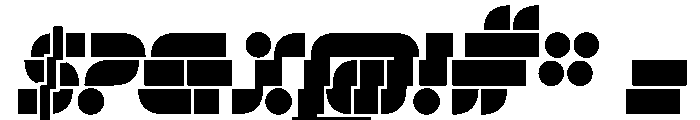 Trafarett ThinStencilZigZag Font OTHER CHARS