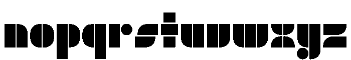 Trafarett ThinStencil Font LOWERCASE