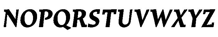 Traktor BoldItalic Instance Font UPPERCASE
