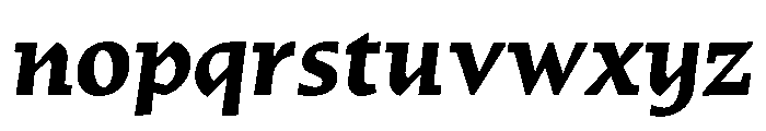Traktor BoldItalic Instance Font LOWERCASE