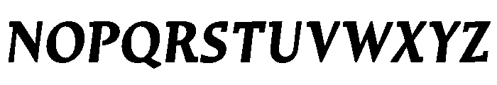 Traktor BoldItalic Font UPPERCASE