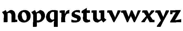Traktor Bold Font LOWERCASE
