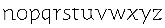 Traktor ExtraLight Instance Font LOWERCASE
