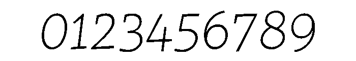 Traktor ExtraLightItalic Instance Font OTHER CHARS