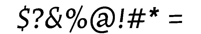 Traktor Italic Instance Font OTHER CHARS