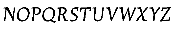 Traktor Italic Instance Font UPPERCASE
