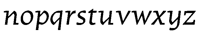 Traktor Italic Instance Font LOWERCASE