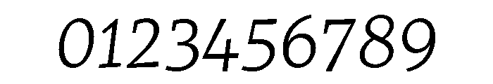 Traktor LightItalic Font OTHER CHARS