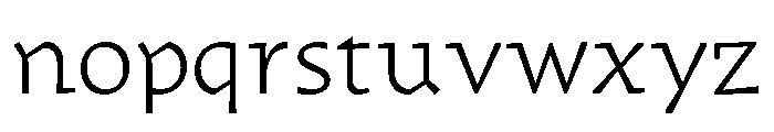 Traktor Light Font LOWERCASE