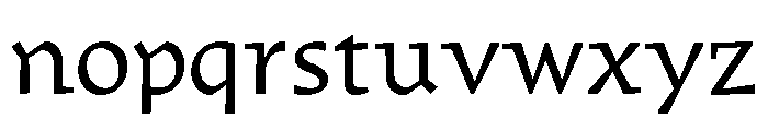 Traktor Regular Font LOWERCASE