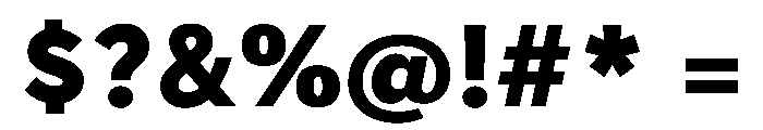 Tranemo Black Instance Font OTHER CHARS