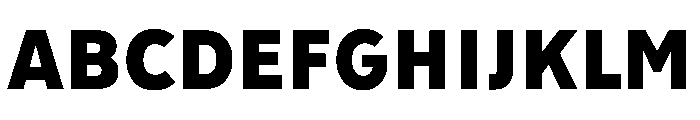 Tranemo Black Instance Font UPPERCASE