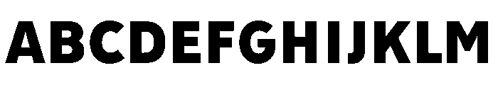 Tranemo Black Font UPPERCASE