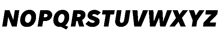 Tranemo BlackItalic Font UPPERCASE