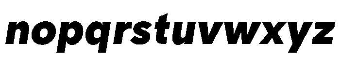 Tranemo BlackItalic Font LOWERCASE