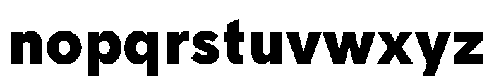Tranemo Black Font LOWERCASE