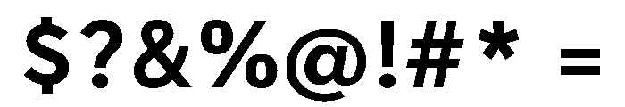 Tranemo Bold Font OTHER CHARS