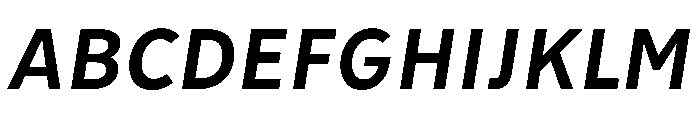 Tranemo BoldItalic Instance Font UPPERCASE
