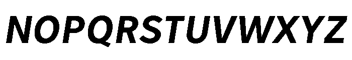 Tranemo BoldItalic Font UPPERCASE