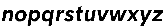 Tranemo BoldItalic Font LOWERCASE