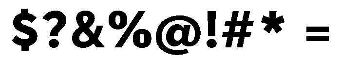 Tranemo Extrabold Font OTHER CHARS