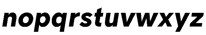 Tranemo ExtraboldItalic Instance Font LOWERCASE