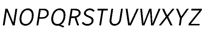 Tranemo Italic Font UPPERCASE