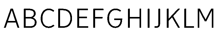 Tranemo Light Instance Font UPPERCASE