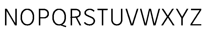 Tranemo Light Instance Font UPPERCASE