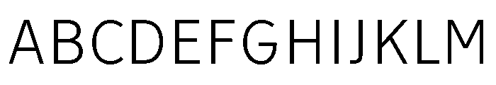 Tranemo Light Font UPPERCASE