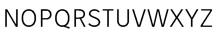 Tranemo Light Font UPPERCASE