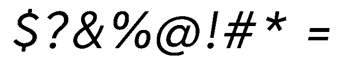 Tranemo MediumItalic Instance Font OTHER CHARS