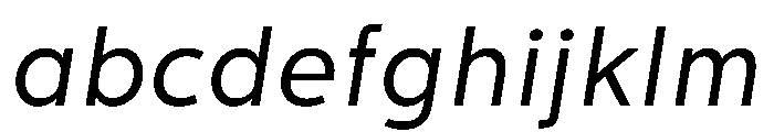 Tranemo MediumItalic Instance FONT