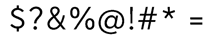 Tranemo Regular Font OTHER CHARS