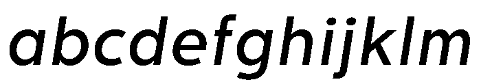 Tranemo SemiboldItalic Instance FONT