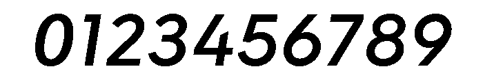 Tranemo SemiboldItalic Font OTHER CHARS