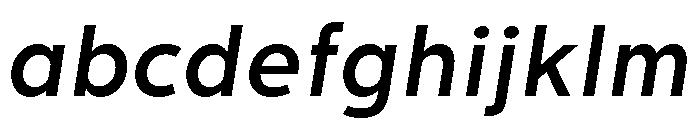 Tranemo SemiboldItalic FONT