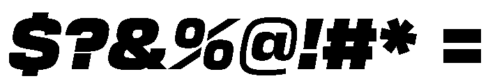 Transducer BlackOblique Font OTHER CHARS