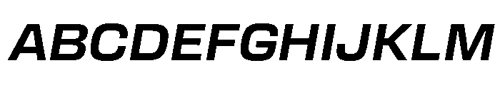 Transducer BoldOblique Font UPPERCASE