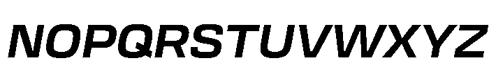 Transducer BoldOblique Font UPPERCASE