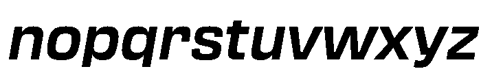 Transducer BoldOblique Font LOWERCASE