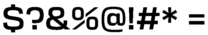 Transducer Medium Font OTHER CHARS
