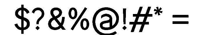 Tratto Leggero Font OTHER CHARS