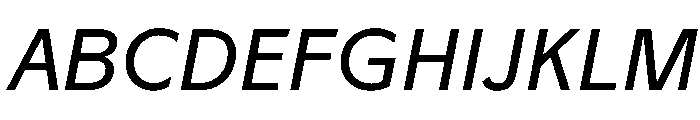 Tratto LeggeroCorsivo Font UPPERCASE