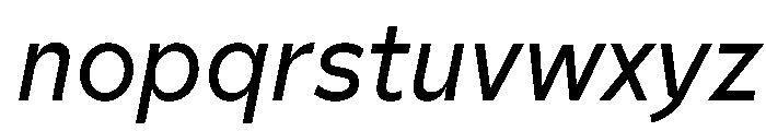 Tratto LeggeroCorsivo Font LOWERCASE