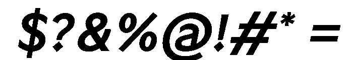 Tratto MedioCorsivo Font OTHER CHARS