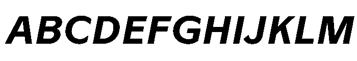 Tratto NerettoCorsivo Font UPPERCASE